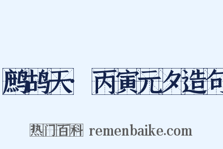 鹧鸪天·丙寅元夕造句是什么意思的图片